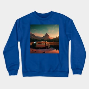 Van Life Camper RV Outdoors in Nature Crewneck Sweatshirt